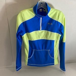 Fila sport jacket sweatshirt activewear workout gym fitness athletic women ex sm
